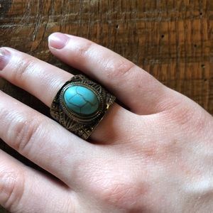 Earthbound turquoise ring